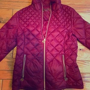 Michael Kors red down jacket